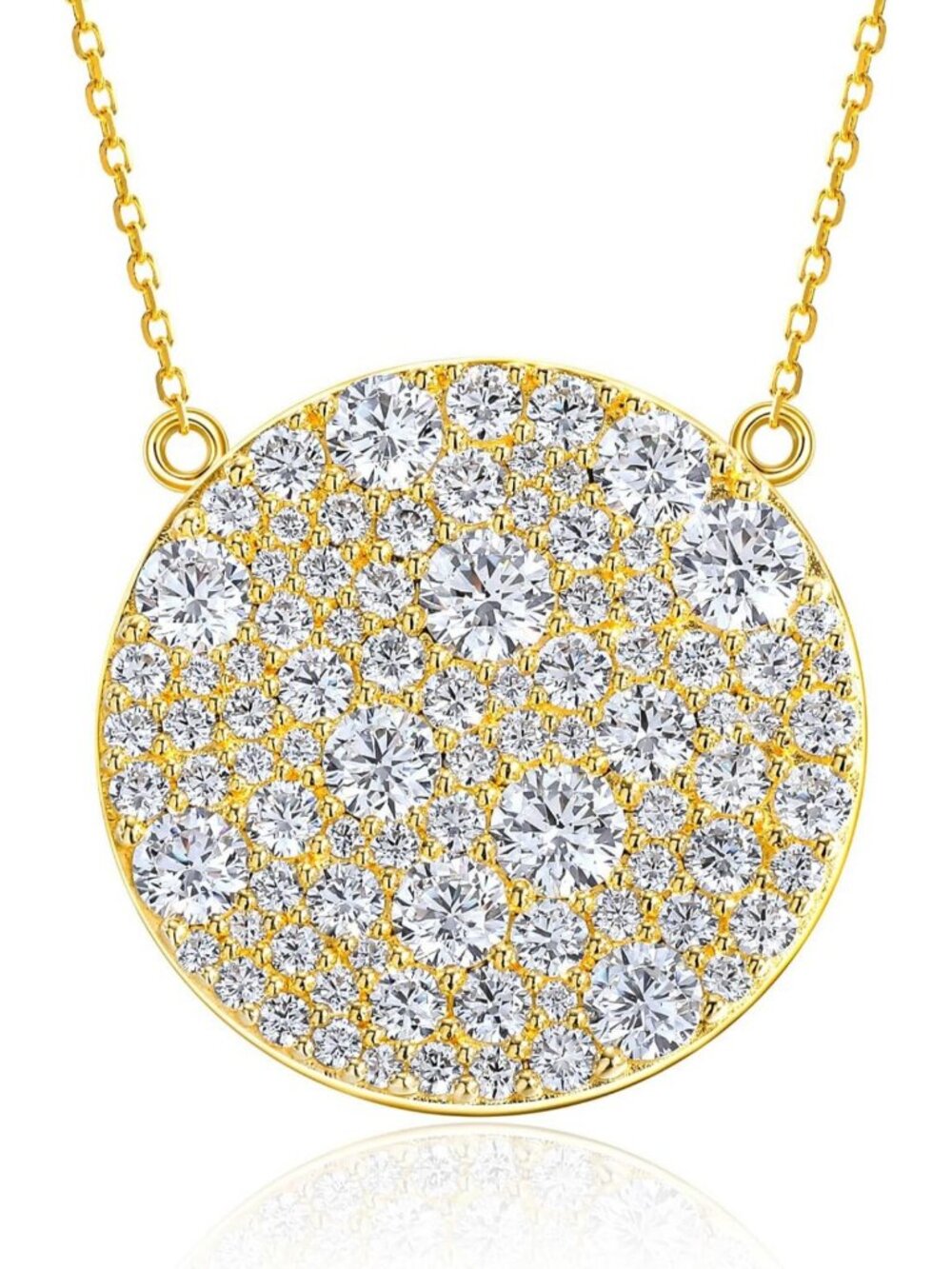 14K Gold Plated Birthstone Pendant Necklace for Women - Sparkling Silver Jewelry